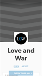 Mobile Screenshot of loveandwar.tumblr.com