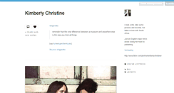 Desktop Screenshot of kimberlychristine.tumblr.com