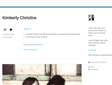 Tablet Screenshot of kimberlychristine.tumblr.com