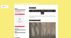 Desktop Screenshot of chimericalme.tumblr.com