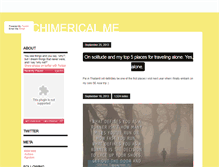 Tablet Screenshot of chimericalme.tumblr.com
