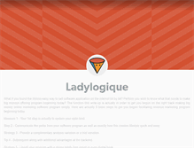Tablet Screenshot of ladylogique.tumblr.com