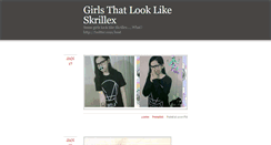 Desktop Screenshot of girlsthatlooklikeskrillex.tumblr.com