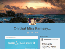 Tablet Screenshot of missramsay.tumblr.com