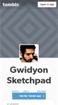 Mobile Screenshot of gwidyon.tumblr.com