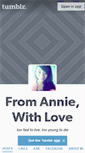 Mobile Screenshot of from-annie-with-love.tumblr.com