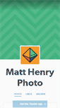 Mobile Screenshot of matthenryphoto.tumblr.com