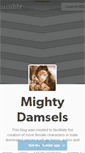 Mobile Screenshot of mightydamsels.tumblr.com