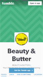 Mobile Screenshot of beautyandbutter.tumblr.com