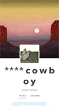 Mobile Screenshot of deadcowboy.tumblr.com