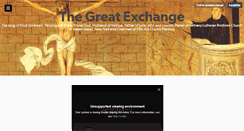 Desktop Screenshot of greatexchange.tumblr.com