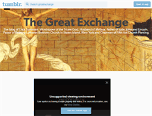 Tablet Screenshot of greatexchange.tumblr.com