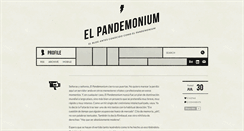 Desktop Screenshot of elpandemonium.tumblr.com
