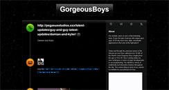 Desktop Screenshot of gorgeousboys.tumblr.com