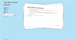 Desktop Screenshot of bittorrentgospel.tumblr.com