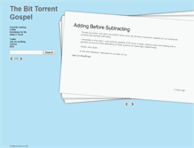 Tablet Screenshot of bittorrentgospel.tumblr.com