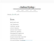 Tablet Screenshot of joshuahyslop.tumblr.com