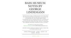 Desktop Screenshot of bassmuseumpres.tumblr.com