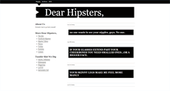 Desktop Screenshot of dearhipsters.tumblr.com