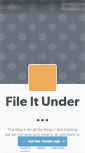 Mobile Screenshot of fileitunder.tumblr.com