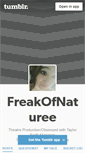 Mobile Screenshot of freakofnaturee.tumblr.com