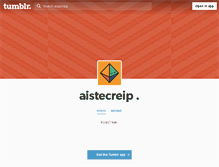 Tablet Screenshot of aistecreip.tumblr.com