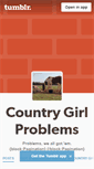 Mobile Screenshot of countrygirlproblems.tumblr.com