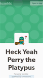 Mobile Screenshot of hyperrytheplatypus.tumblr.com