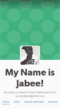 Mobile Screenshot of mynameisjabee.tumblr.com