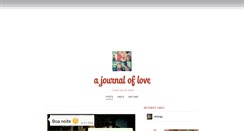 Desktop Screenshot of ajournaloflove.tumblr.com