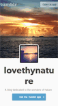 Mobile Screenshot of lovethynature.tumblr.com