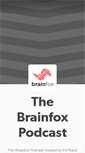 Mobile Screenshot of brainfoxpodcast.tumblr.com