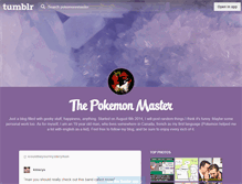 Tablet Screenshot of pokemonnmaster.tumblr.com