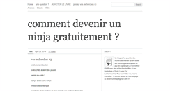 Desktop Screenshot of devenirunninjagratuitement.tumblr.com