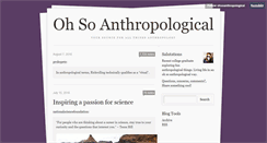 Desktop Screenshot of ohsoanthropological.tumblr.com