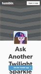 Mobile Screenshot of anothertwilightsparkle.tumblr.com