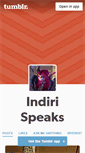 Mobile Screenshot of indirispeaks.tumblr.com
