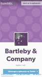 Mobile Screenshot of bartleby-company.tumblr.com