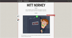 Desktop Screenshot of mittnormey.tumblr.com
