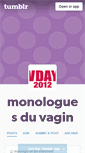 Mobile Screenshot of monologuesduvagin.tumblr.com