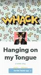 Mobile Screenshot of hangingonmytongue.tumblr.com