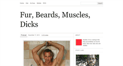 Desktop Screenshot of hairiesbearsmuscles.tumblr.com