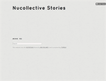 Tablet Screenshot of nucollectivestories.tumblr.com