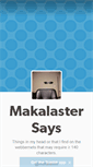 Mobile Screenshot of makamusings.tumblr.com