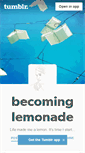 Mobile Screenshot of becominglemonade.tumblr.com