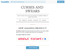 Tablet Screenshot of cursesandswears.tumblr.com