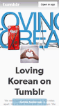 Mobile Screenshot of lovingkorean.tumblr.com