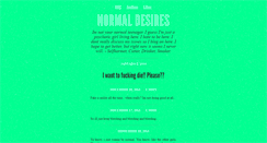 Desktop Screenshot of normalgirldesires.tumblr.com