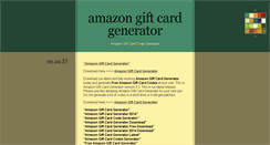 Desktop Screenshot of amazongiftcardgeneratordownload.tumblr.com
