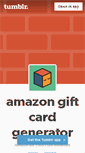 Mobile Screenshot of amazongiftcardgeneratordownload.tumblr.com